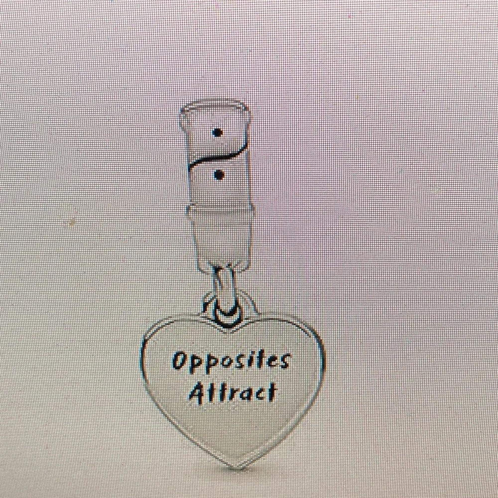 Pandora Heart Charm with Silver and Blue Details